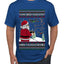 Santa Drone Show Reindeer, Ugly Christmas Sweater Unisex Men's T-Shirt