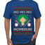 Ho Ho Ho Homerun, Baseball Fan Christmas Design, Ugly Christmas Sweater Unisex Men's T-Shirt