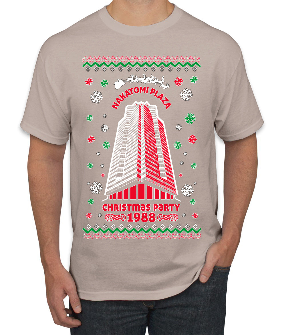 Nakatomi Plaza Christmas Party 1988 Ugly Christmas Men's T-Shirt