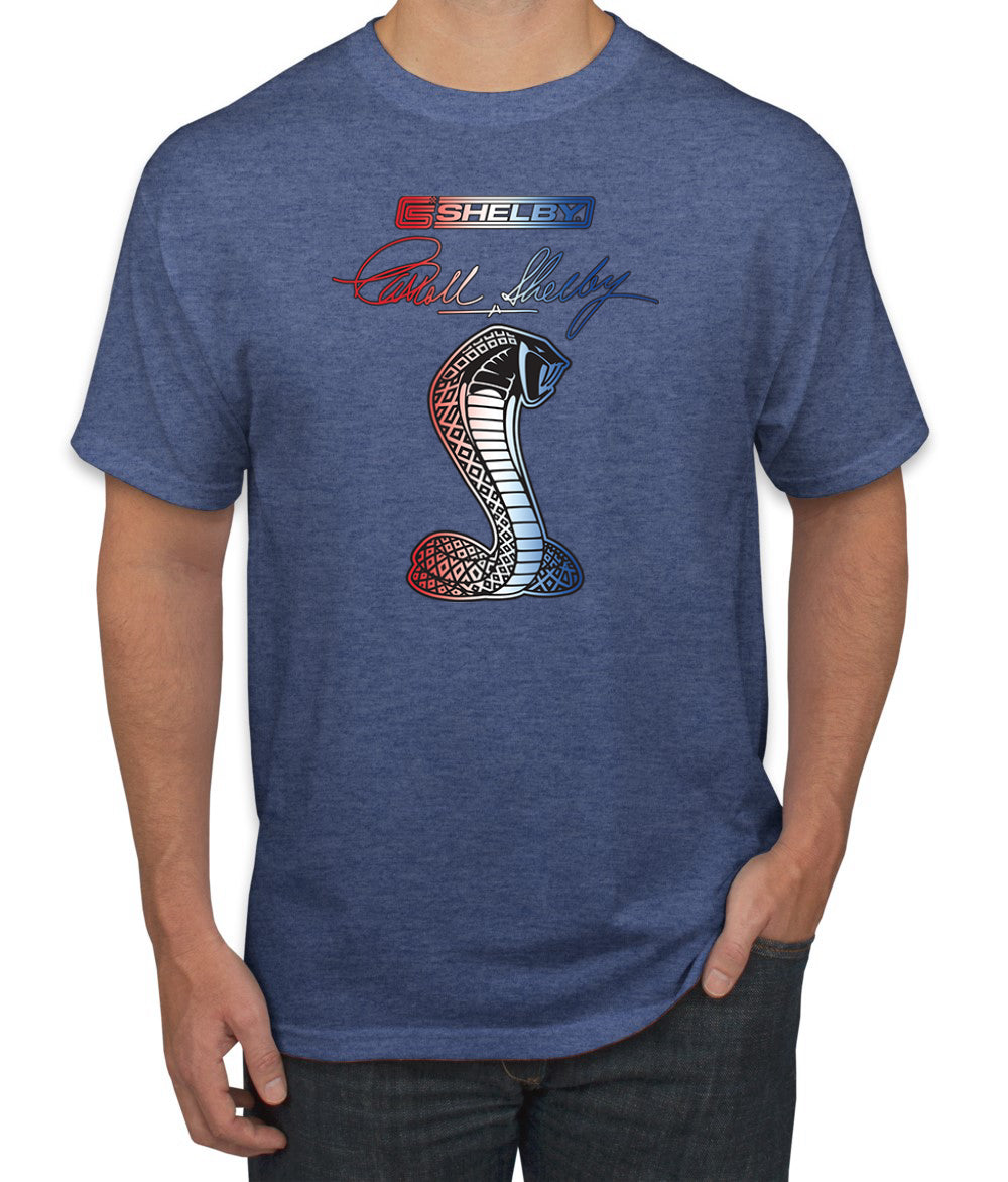 Ford Shelby Patriotic Signature Cobra Cars and Trucks Men's T-Shirt