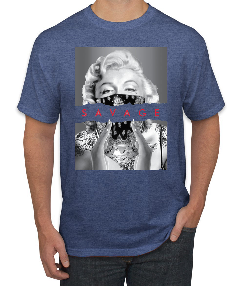 Marilyn Savage Bandana Famous People Pop Culture Men's T-Shirt