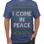 I Come in Peace Ugly Christmas Sweater Men's T-Shirt