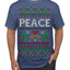 Peace Ugly Christmas Sweater Men's T-Shirt
