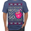You Can Take Me Hot to Go, Hot Cocoa Viral Song Pop Music Ugly Christmas Sweater Men's T-Shirt