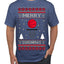 Merry Swishmas Basketball Sports Ugly Christmas Sweater Men's T-Shirt