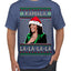 Kamala La La Funny Santa Hat Classic Xmas Song Carol Ugly Christmas Sweater Men's T-Shirt