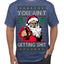 You Ain't Getting Shit Funny Santa Claus Ugly Christmas Sweater Men's T-Shirt