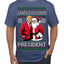 Santa's Favorite President Red Suit Trump Ugly Christmas Sweater Men's T-Shirt