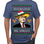 Feliz Navidad Mi Amigos Funny President Ugly Christmas Sweater Men's T-Shirt