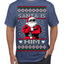 Santa Is Him Funny Gen Z Viral Meme Shades Slang Ugly Christmas Sweater Men's T-Shirt