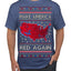 Make America Red Again USA Map Trump 2024 MAGA Ugly Christmas Sweater Men's T-Shirt