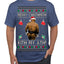 Merry Chrithmith Kith My Ath, Butt Viral Kiss My Ass Boxing Fight Meme Ugly Christmas Sweater Men's T-Shirt