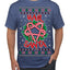 Hail Santa Funny Satanic Candy Devil Heavy Metal Satan Ugly Christmas Sweater Men's T-Shirt