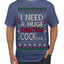 I Need a Huge Christmas Cocktail Funny Dirty Joke Drinking Ugly Christmas Sweater Men's T-Shirt