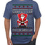 What Happens on Santa's Lap Stays on Santa's Lap, Funny Dirty X Rated Naughty Ugly Christmas Sweater Men's T-Shirt