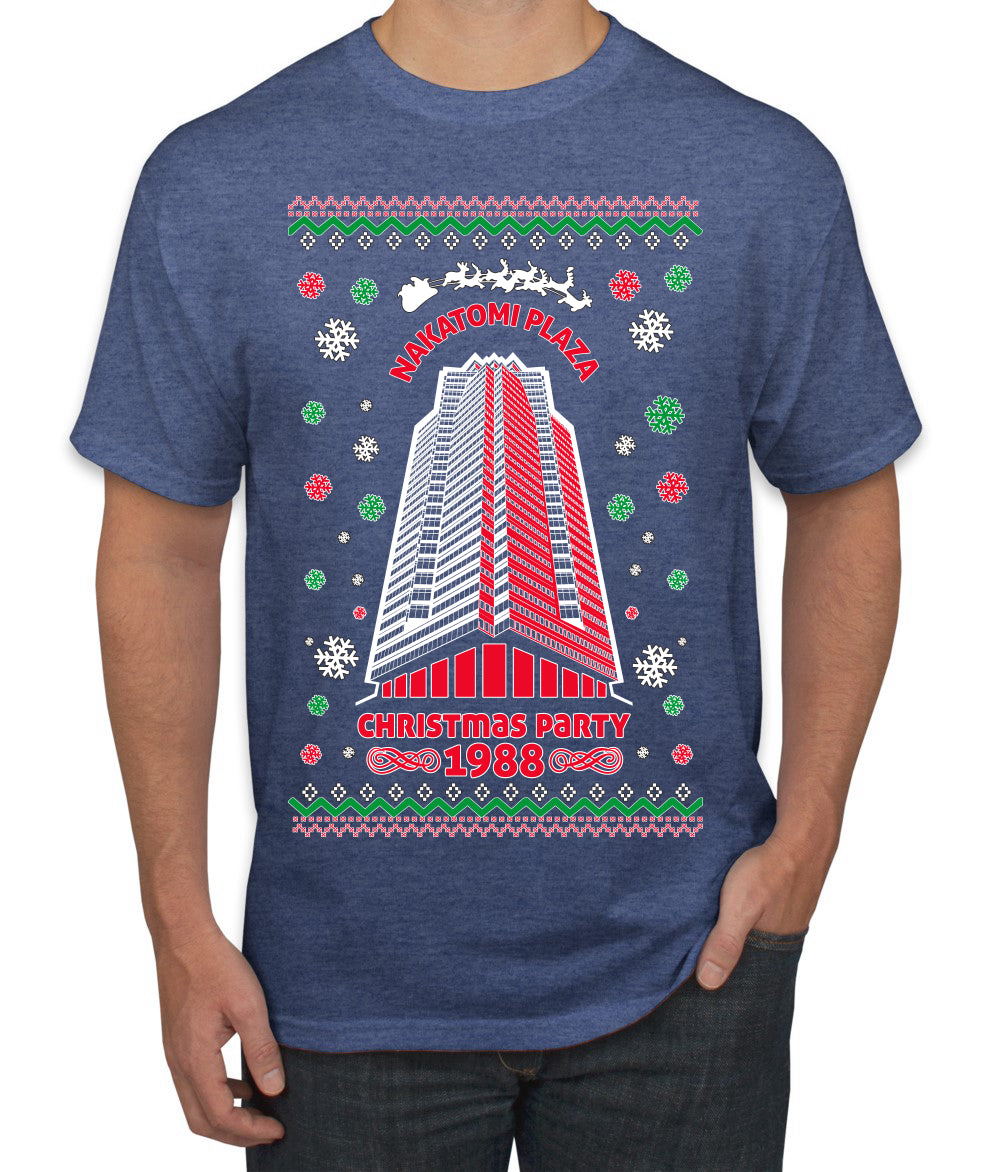 Nakatomi Plaza Christmas Party 1988 Ugly Christmas Men's T-Shirt