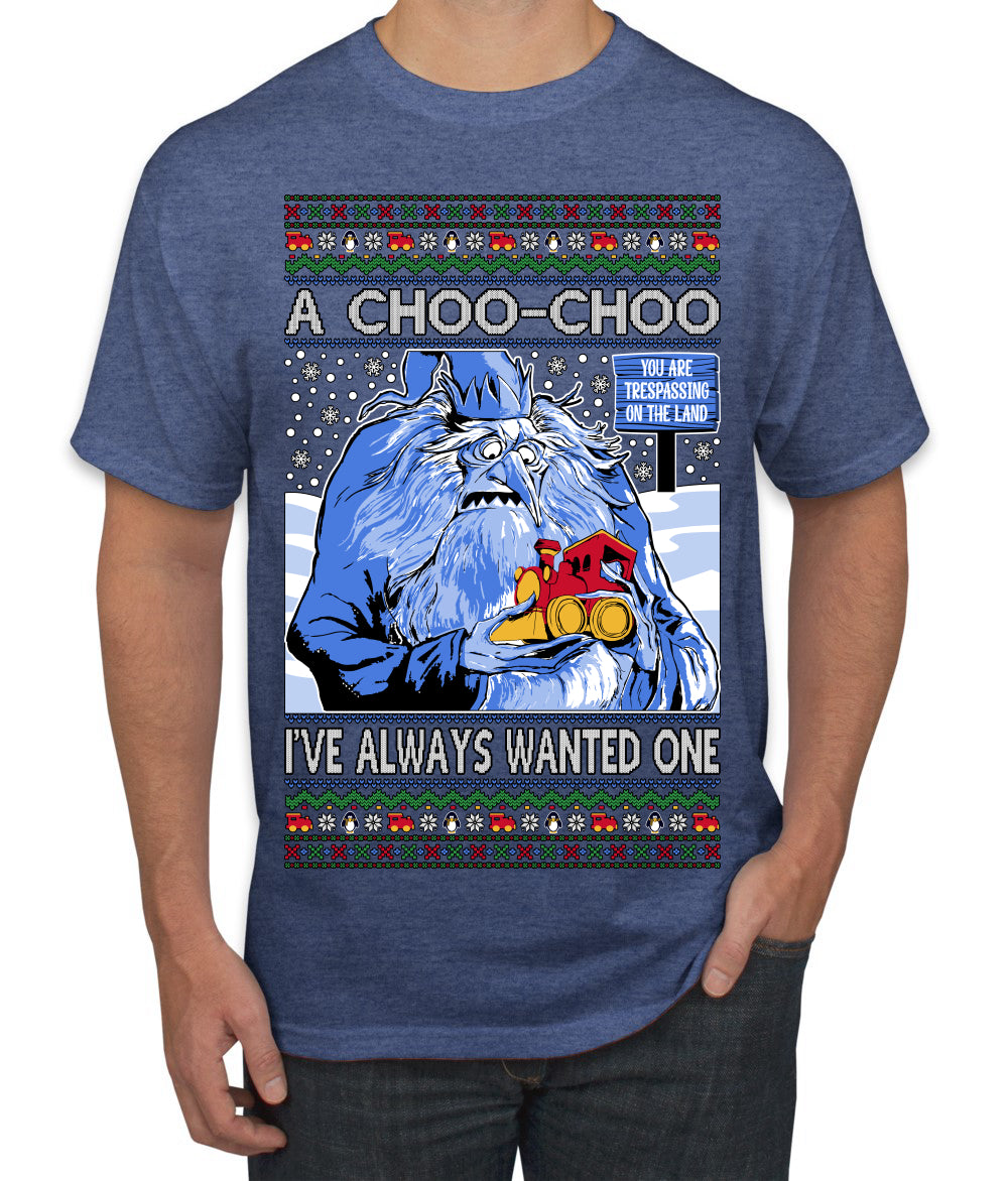 A Choo Choo I've Always Wanted One Winter Warlock Movie Ugly Christmas Sweater Men's T-Shirt