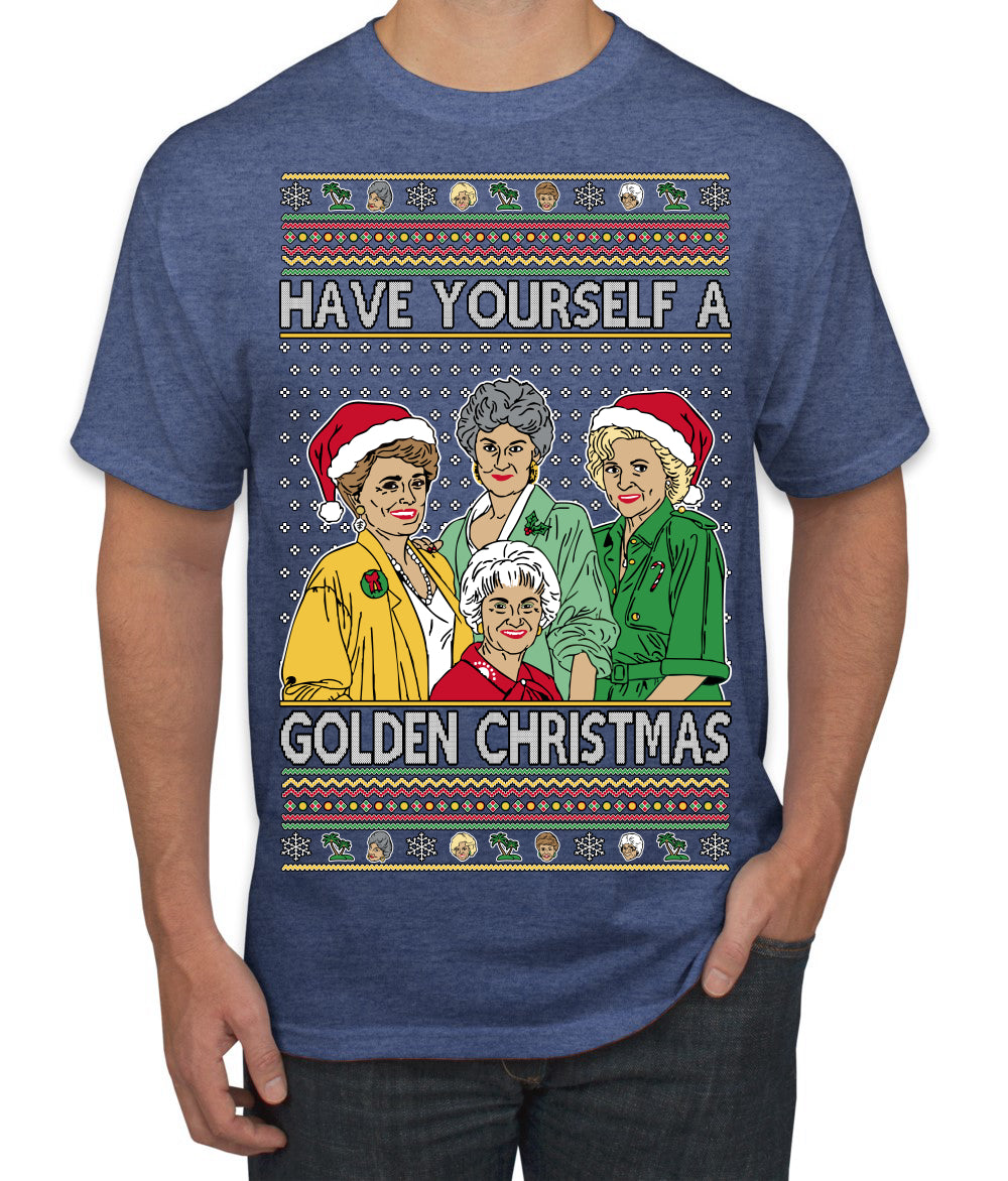 Have Yourself a Golden Christmas Classic TV Show Ugly Christmas Sweater Men's T-Shirt