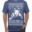 It's Not Christmas Until Hans Gruber Falls From Nakatomi Plaza White Ugly Christmas Sweater Men's T-Shirt