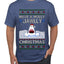 Have a Holly Jawlly Christmas, Cute Shark, Ugly Christmas Sweater Men's T-Shirt