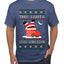 This Santa Loves going down, Funny dirty Humor, Ugly Christmas Sweater Men's T-Shirt