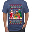 Here's A Big Package For You Black Santa Christmas Sweater, Ugly Christmas Sweater Men's T-Shirt
