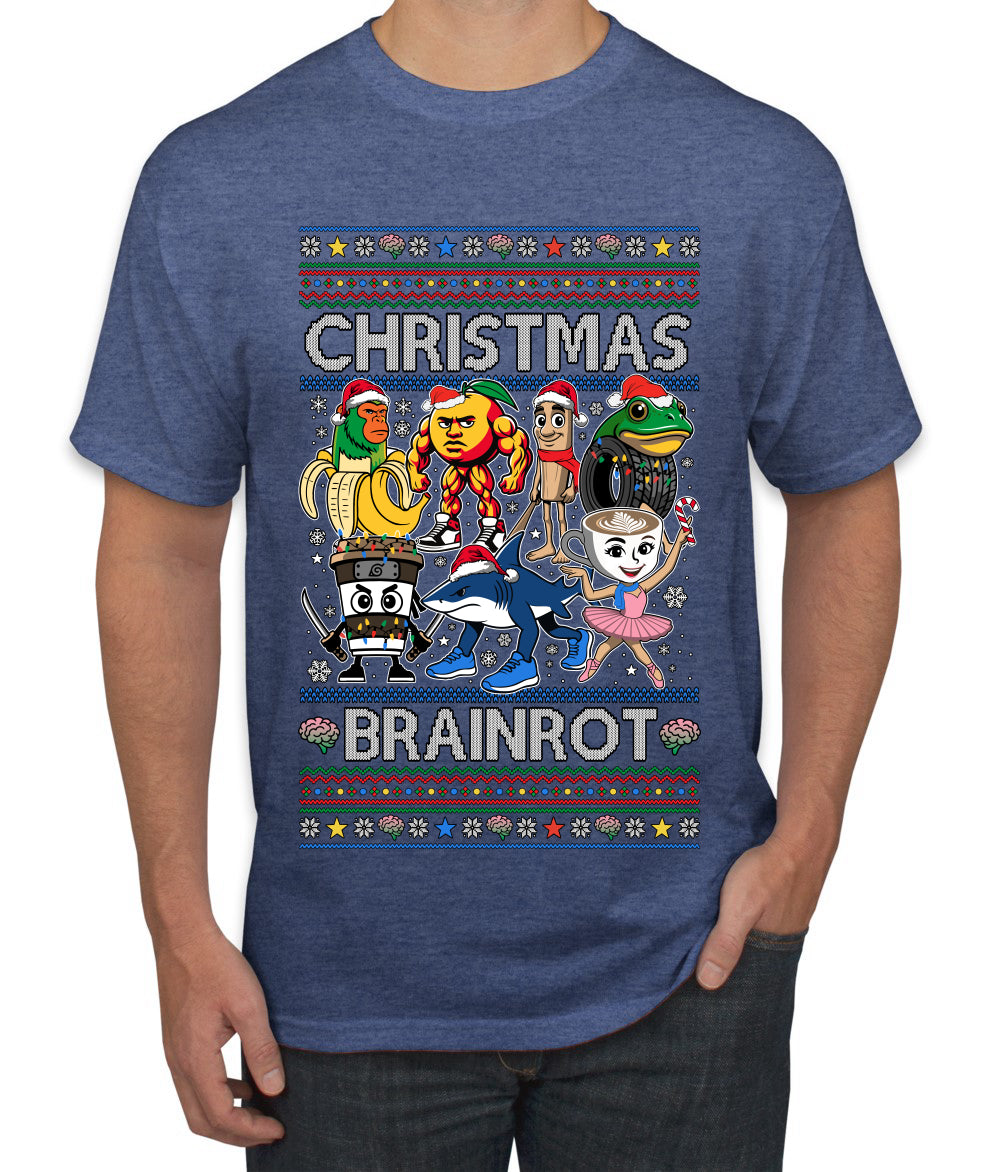 Christmas Brainrot, Ugly Christmas Sweater Men's T-Shirt