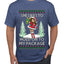 Hold My Package, Ugly Christmas Sweater Unisex Unisex Men's T-Shirt