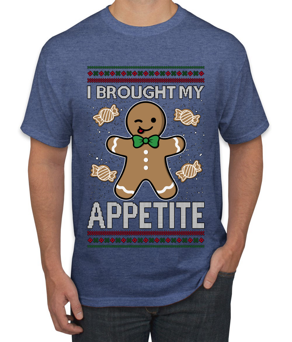 I Brought My Appetitie, Ugly Christmas Sweater Unisex Men's T-Shirt
