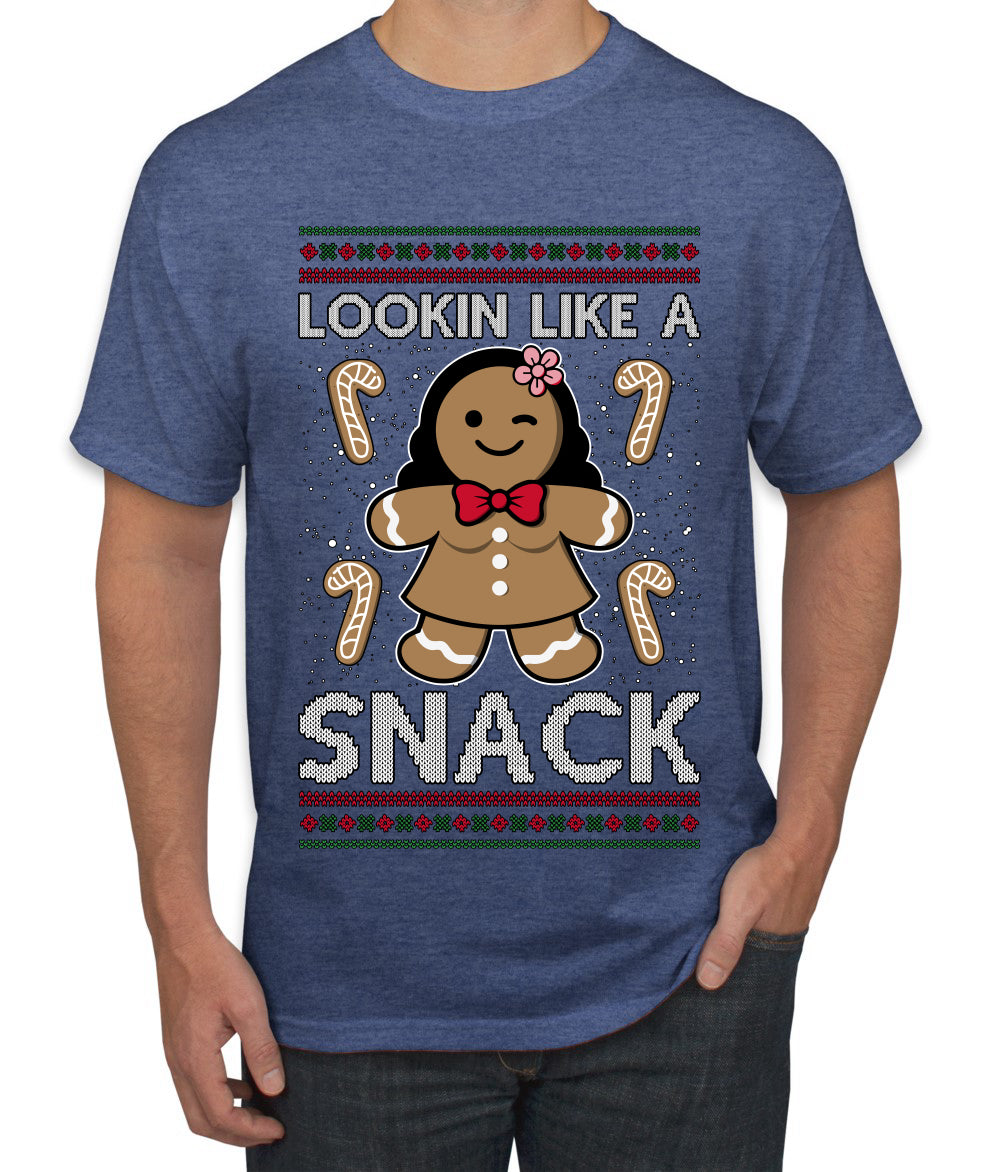 Lookin Like A Snack, Ugly Christmas Sweater Unisex Men's T-Shirt