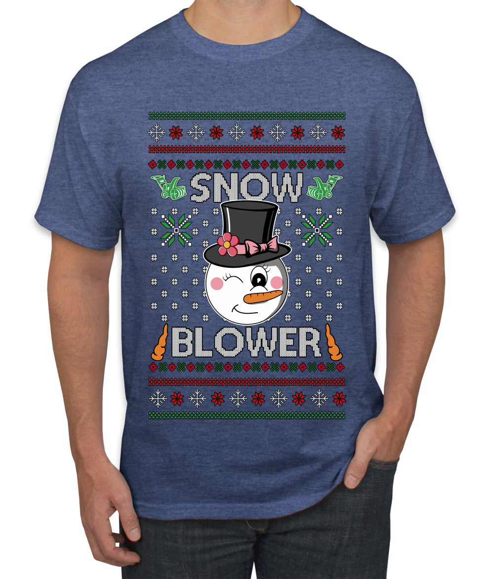 Snow Blower, Ugly Christmas Sweater Unisex Men's T-Shirt
