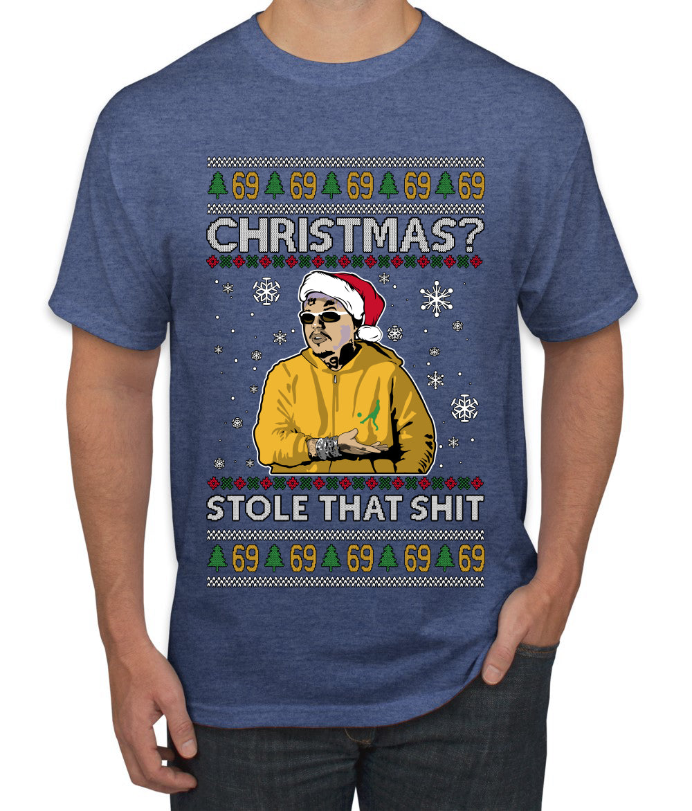 Christmas? Stole That 69 Meme, Ugly Christmas Sweater Unisex Men's T-Shirt