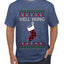 Well Hung, Ugly Christmas Sweater Unisex Men's T-Shirt