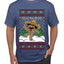 Feliz Navidad Dancing Gingerbread Man, Ugly Christmas Sweater Unisex Men's T-Shirt