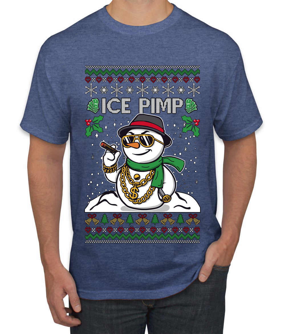 Ice Pimp, Ugly Christmas Sweater Unisex Men's T-Shirt
