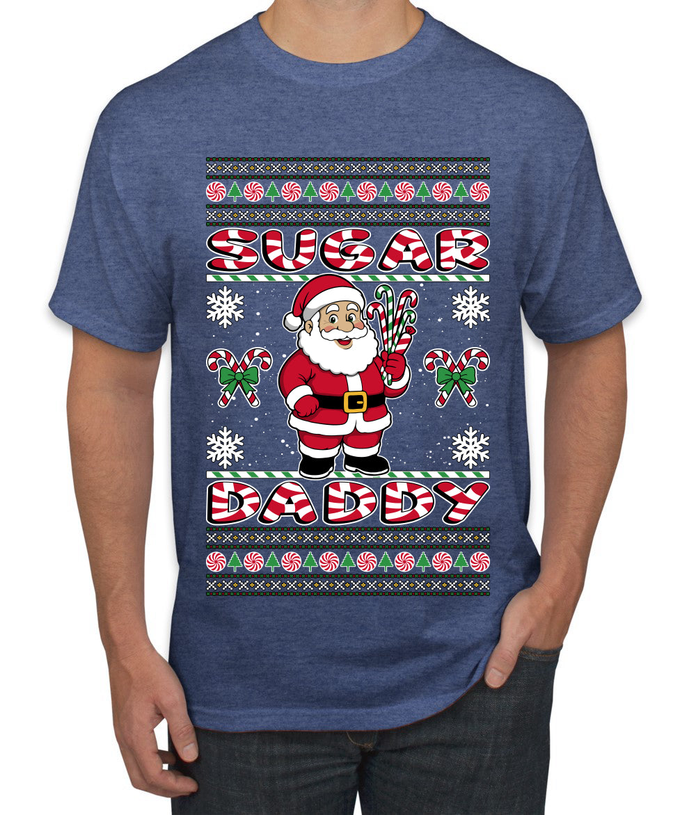 Sugar Daddy Santa, Ugly Christmas Sweater Unisex Men's T-Shirt