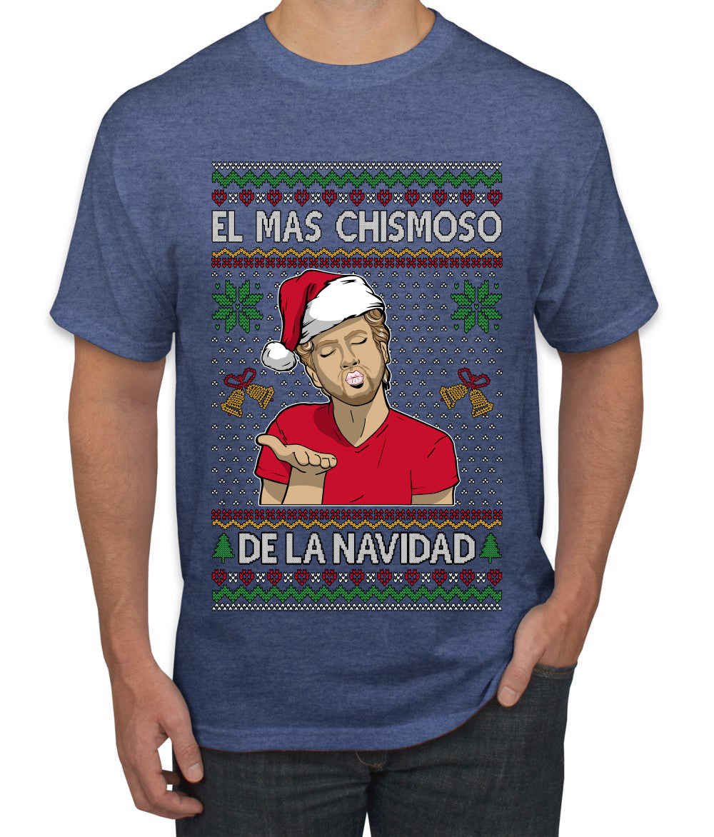 El Mas Chismoso De La Navidad, Ugly Christmas Sweater Unisex Men's T-Shirt
