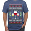 Jingle Bells, Zinfandel Pass The Cabernet Wine Drinker, Ugly Christmas Sweater Unisex Men's T-Shirt