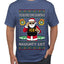 You're On Santa's Naughty List ICE Agent, Ugly Christmas Sweater Unisex Men's T-Shirt