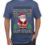Is That A Candy Cane In Your Pocket Naughty Santa, Ugly Christmas Sweater Unisex Men's T-Shirt