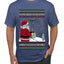 Santa Drone Show Reindeer, Ugly Christmas Sweater Unisex Men's T-Shirt