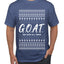 G.O.A.T. God Over All Things, Ugly Christmas Sweater Unisex Men's T-Shirt