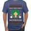 Ho Ho Ho Homerun, Baseball Fan Christmas Design, Ugly Christmas Sweater Unisex Men's T-Shirt