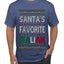 Santa's Favorite Italian, Funny Italian Christmas Sweater, Ugly Christmas Sweater Unisex Men's T-Shirt