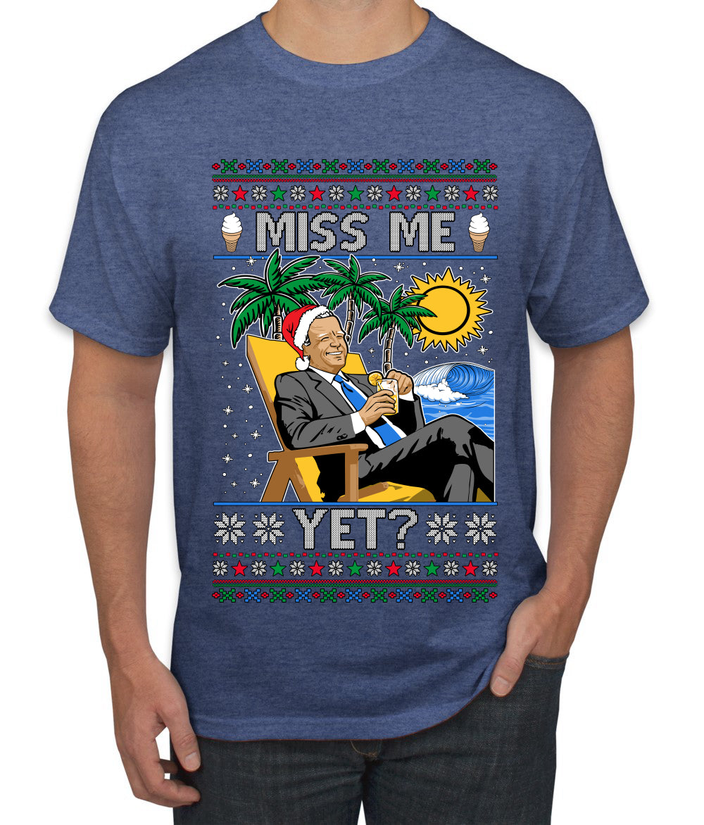 Miss Me Yet? President USA Design, Ugly Christmas Sweater Unisex Men's T-Shirt