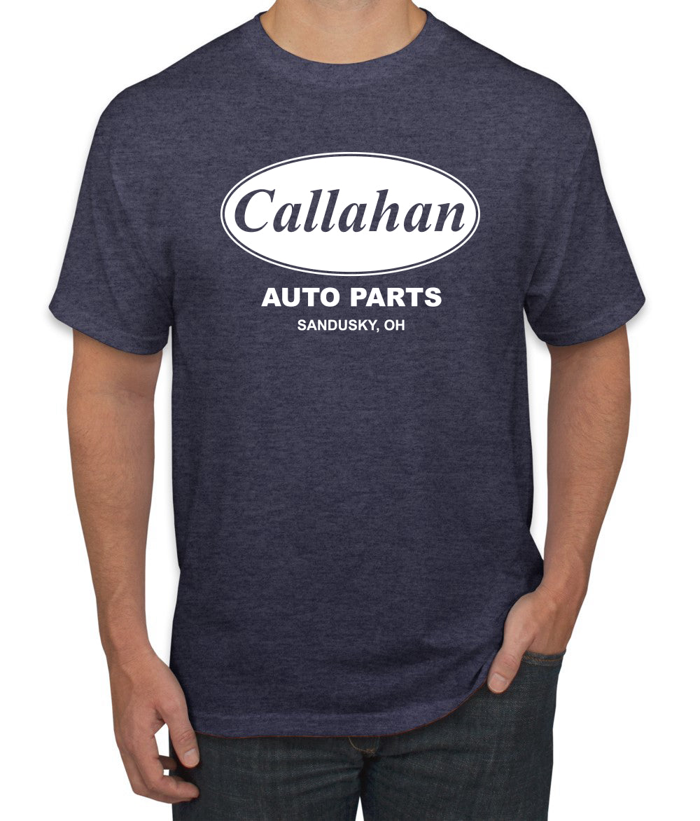 Callahan Auto Parts Sandusky Ohio Retro 90s Funny Tommy Boy Humor Men's T-Shirt