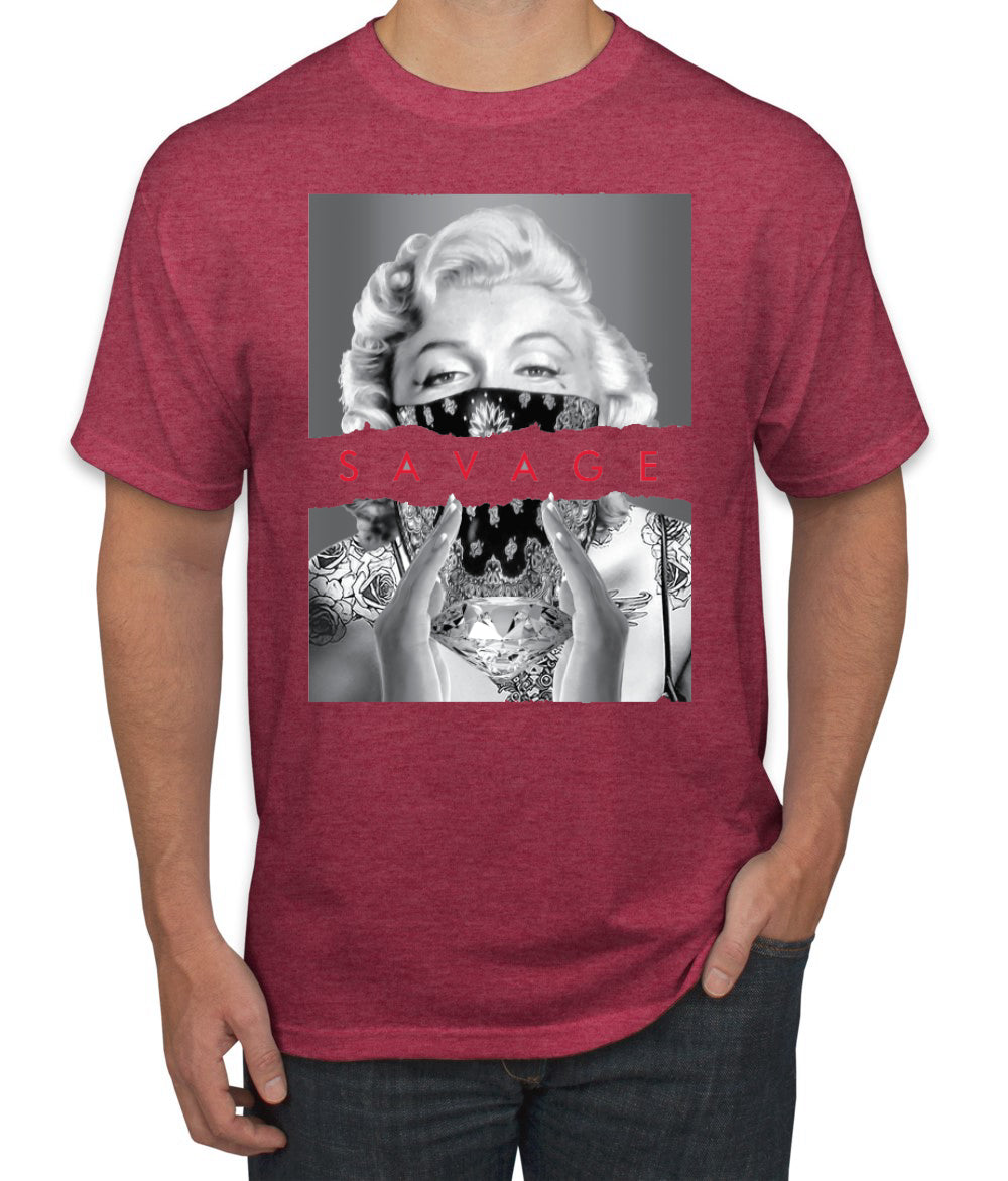 Marilyn Savage Bandana Famous People Pop Culture Men's T-Shirt