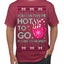You Can Take Me Hot to Go, Hot Cocoa Viral Song Pop Music Ugly Christmas Sweater Men's T-Shirt