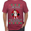 Jesus the Ultimate Deadlifter Funny Ugly Christmas Sweater Men's T-Shirt
