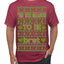 Tis the Season to Be Brat Green Text, Xmas Viral Meme Music Rave Concert Merch Ugly Christmas Sweater Men's T-Shirt